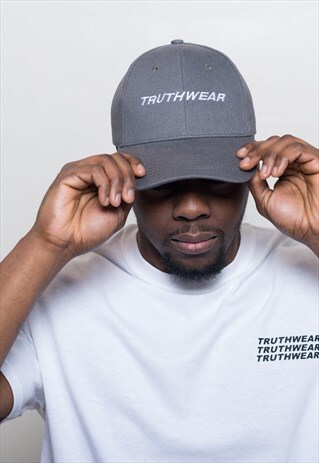 TRUTHWEAR GREY BASEBALL CAP