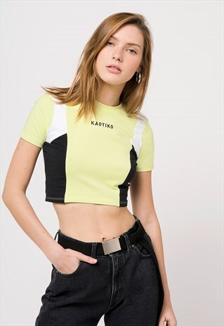 KAOTIKO CROP TOP IN LIME