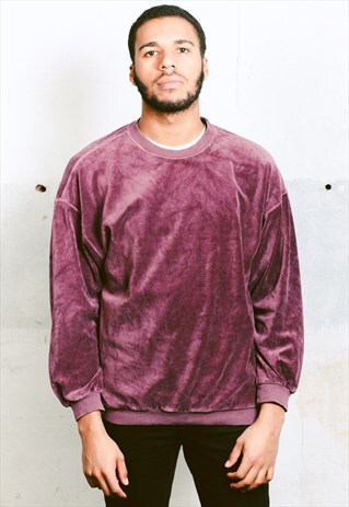 VINTAGE 90S VELVET SWEATSHIRT