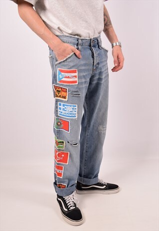 VINTAGE DOLCE & GABBANA JEANS STRAIGHT BLUE