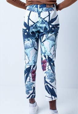 Vintage Roberto Cavalli Printed Y2K Jeans 10
