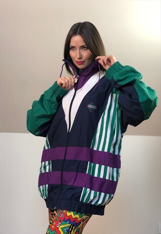 GERMANY 90S HUMMEL FRESH WINDBREAKER FOOTBALL JACKET VINTAGE