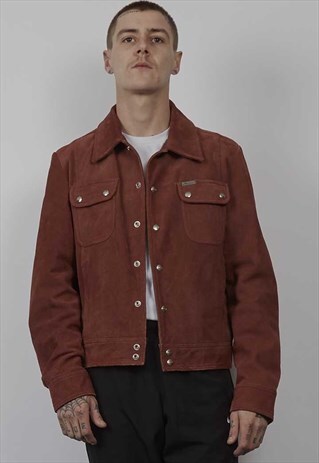 VINTAGE 90'S DIESEL RUST BROWN SUEDE JACKET