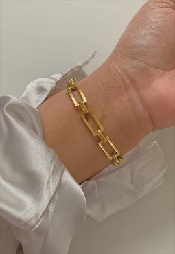 LUXOR. Gold Link Chain Bracelet