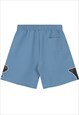 VIBE SLOGAN SHORTS PREMIUM KEN SKATER PANTS IN BLUE