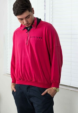 VINTAGE NIKETOWN NIKE 1/4 ZIP JUMPER LOGO 90S M 19.9