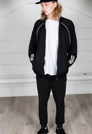 VINTAGE ADIDAS LOMA SPORT BLACK TRACK TOP