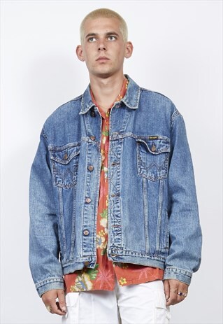 VINTAGE 90'S WRANGLER BLUE-WASH DENIM JACKET