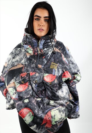VINTAGE PATTERNED PADDED JACKET NJ26