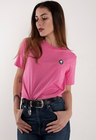 PINK EMBROIDERY T-SHIRT