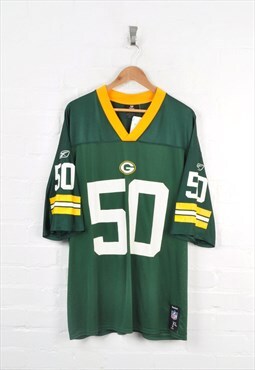 Vintage Reebok Green Bay Packers American Football Jersey XL