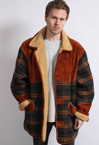 VINTAGE OVERSIZED SHERPA JACKET