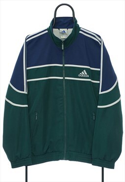 Vintage Adidas 00s Green Windbreaker Jacket Mens