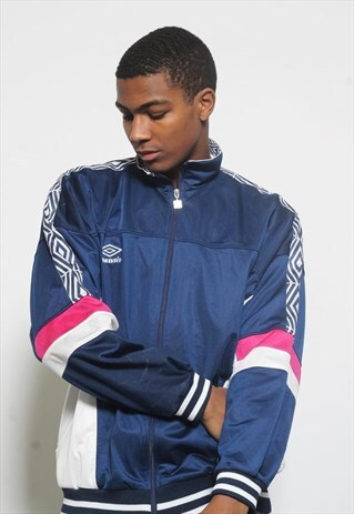 VINTAGE UMBRO TRACK JACKET BLUE