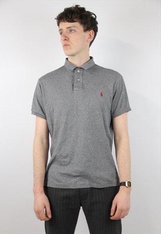 VINTAGE POLO RALPH LAUREN GREY POLO SHIRT