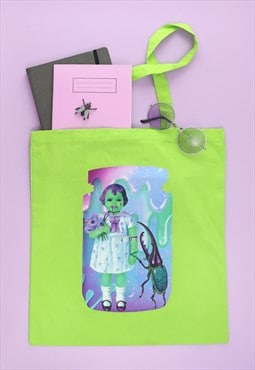 Lucy And The Creature Green Tote Bag