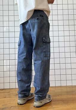 Vintage LEVIS Cargo Pants Work All Duty Trousers 90s Blue