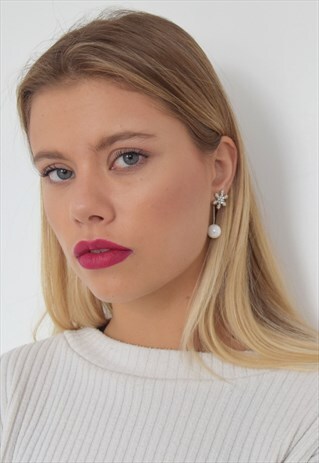 CHRISTMAS TWO WAY SNOWFLAKE EARRING