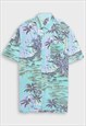 Turquoise Hawaiian shirt