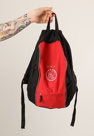 VINTAGE AJAX AMSTERDAM FOOTBALL BACKPACK BAG