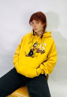 Vintage Size S Disney Mickey Mouse Hoodie in Yellow