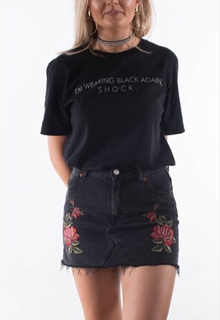 WEARING BLACK AGAIN T SHIRT