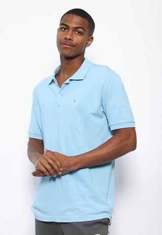 VINTAGE KAPPA LOGO POLO SHIRT BLUE