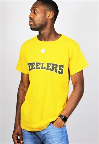 RETRO / 90'S / NFL / YELLOW FESTIVAL T-SHIRT
