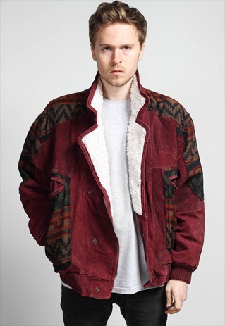 VINTAGE AZTEC NAVAJO SHERPA JACKET