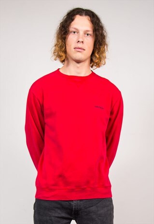 VINTAGE 90'S RED NAUTICA SWEATSHIRT JUMPER