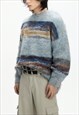 Men's color textured sweater A VOL.3