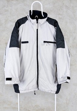 Kkrakatau Waterproof Jacket Nylon Beige Fleece Lined Large