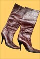 DKNY 90s leather knee high boots in 