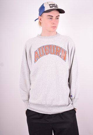 CHAMPION MENS VINTAGE SWEATSHIRT JUMPER MEDIUM GREY 90'S