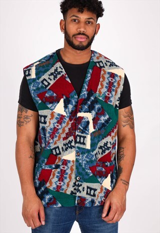 VINTAGE FILA FLEECE GILET NJ993