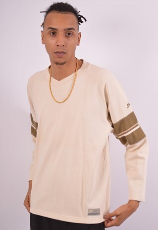VINTAGE NIKE SWEATSHIRT JUMPER BEIGE