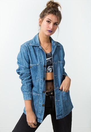 VINTAGE 80S CLASSIC LEE BASIC DENIM JACKET / S1780