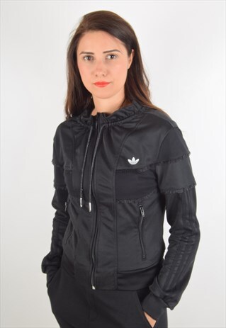 ADIDAS JACKET WITH RUFFLE DETAILS SIZE M (1467)