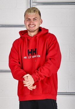 Vintage Helly Hansen Hoodie in Red Pullover Jumper XL