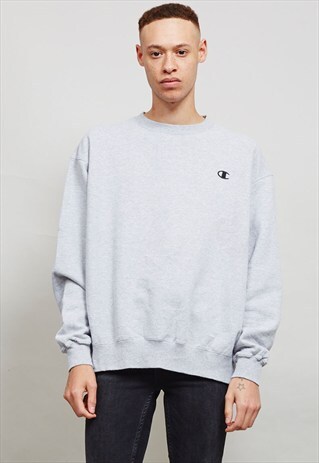 90'S MARL GREY ECO VINTAGE CHAMPION SWEATER