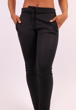 Vintage Moschino Slim Trousers in Black
