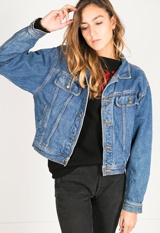VINTAGE 80S LEE DENIM JACKET / R1005