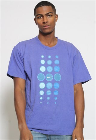 VINTAGE NIKE PRINT T-SHIRT PURPLE