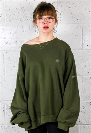 ARMY GREEN TIMBERLAND SWEATSHIRT