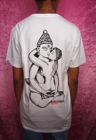 BUDDHA WHITE T SHIRT