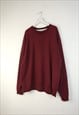 VINTAGE CHAMPION SWEATSHIRT CLASSIC 90S IN BURGUNDY XL