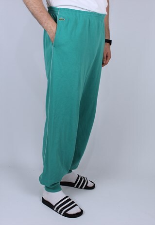 VINTAGE LACOSTE MEN RARE GREEN JOGGERS