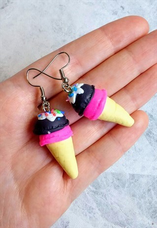 ICE CREAM EARRINGS PINK