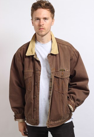 VINTAGE WRANGLER BLANKET LINED JACKET