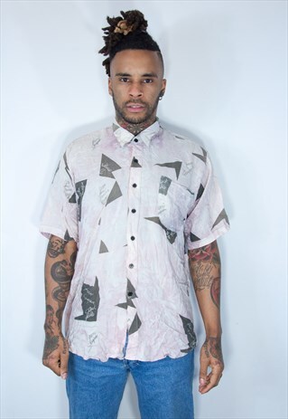 VINTAGE HAWAIIAN CRAZY PATTERNED SHIRT